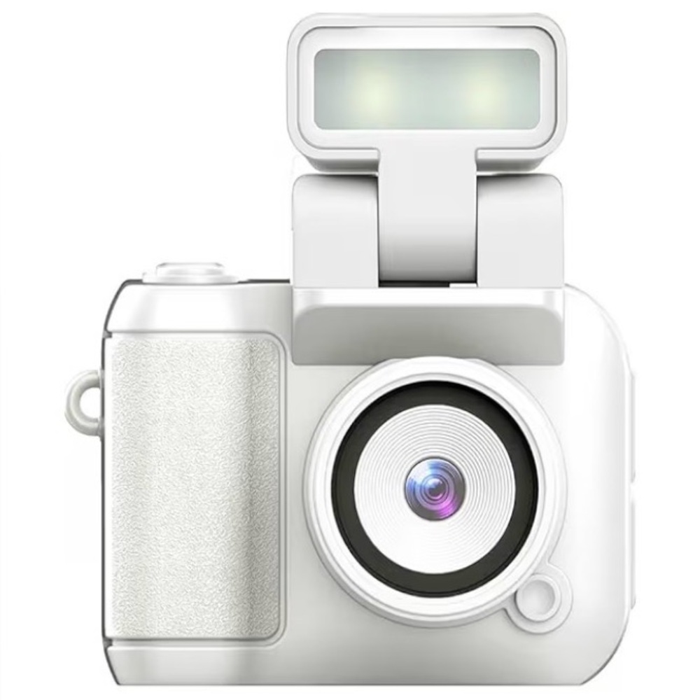 White Mini Digital Keychain Camera - never used!